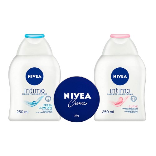 Nivea Hidratação e Cuidados Íntimos Kit – Creme Hidratante + Sabonete Íntimo