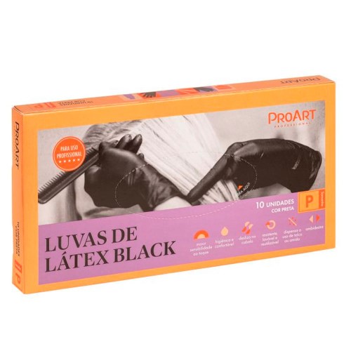 Luvas De Látex ProArt Black P 10 Unidades