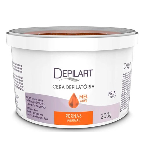 Cera Depilatória Para Pernas Depilart Mel 200g