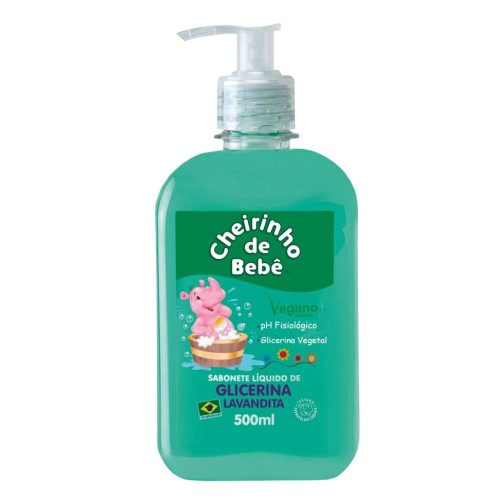 Sabonete Cheirinho de bebê Glicerina Lavandita 500ml