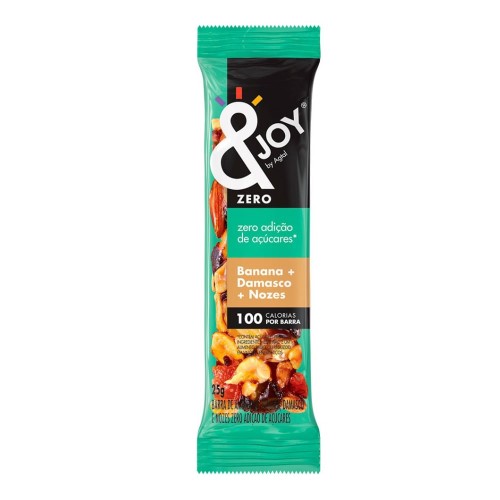 Barra &Joy Banana Damasco e Nozes 25g