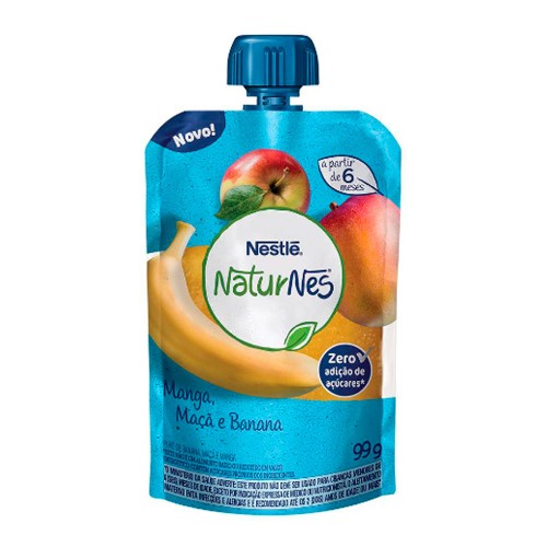 Purê Nestlé Naturnes Manga, Maça e Banana 99g