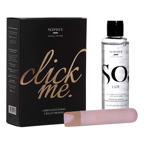 Sophie Click Me Kit – Gel Lubrificante Íntimo So Lub + Vibrador Bullet Valen