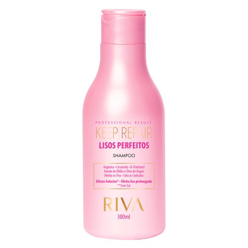 Shampoo Riva Profissional Keep Repair Lisos Perfeitos 300ml