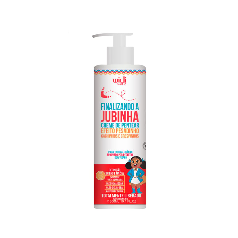 Finalizando a Jubinha Creme de Pentear Efeito Pesadinho Widi Care 300ml