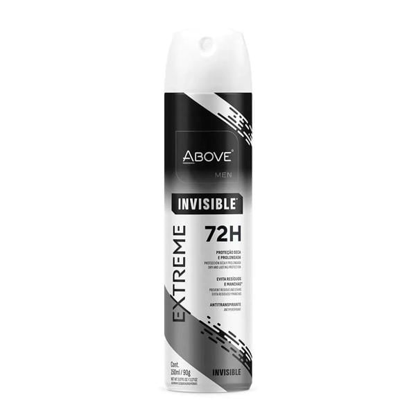 Desodorante Aerossol Above Extreme Invisible 72h Men 150ml