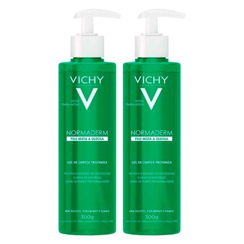 Vichy Normaderm Kit com 2 Unidades – Gel de Limpeza Facial Profunda 300g