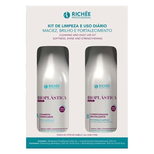 Richee Professional Box Bioplastica Kit Shampoo + Condicionador