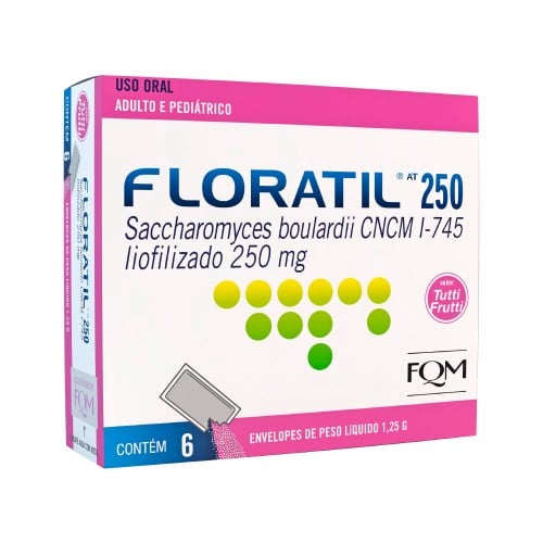 Floratil AT 250mg com 6 envelopes de 1,25g