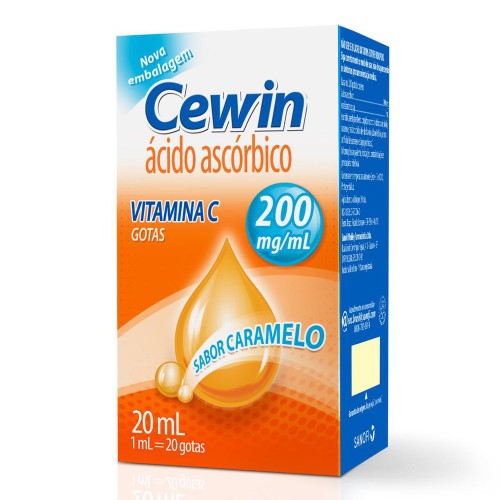 Suplemento Vitamínico Cewin 200mg/ml Gotas 20ml