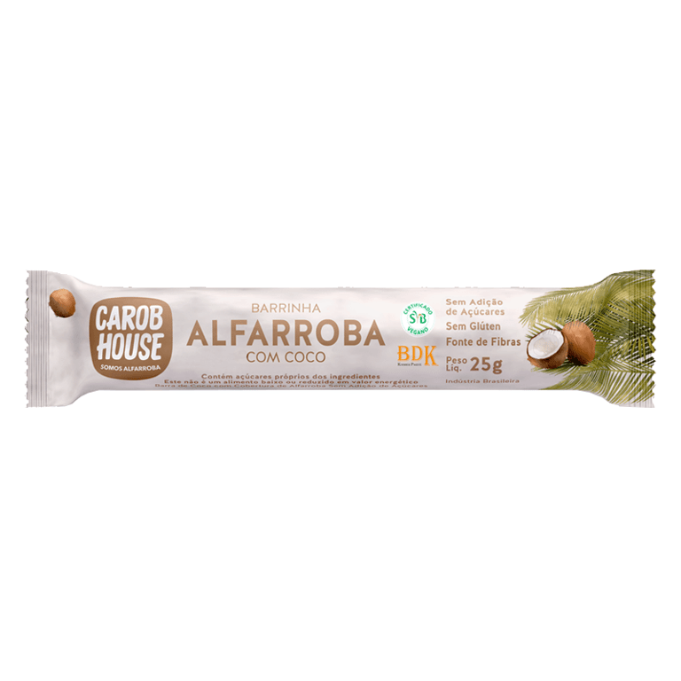 Barra Alfarroba Coco Carob House 25g