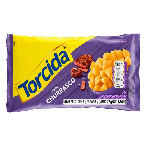 Salgadinho Torcida Sabor Churrasco 38g