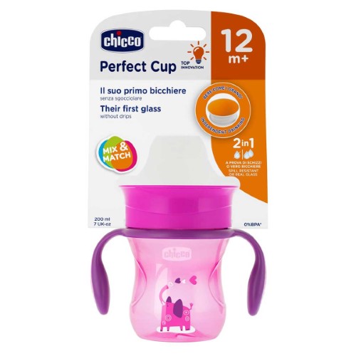 Copo Chicco 360 Perfect Cup Rosa 200ml