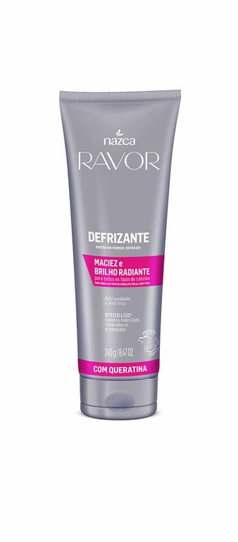 Defrizzante Ravor Com Queratina 240g