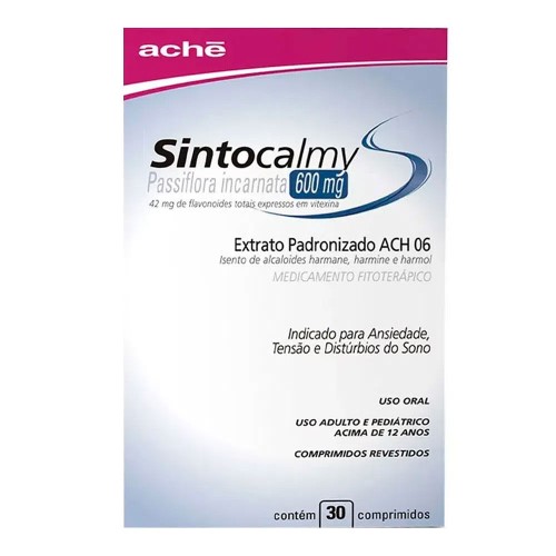 Sintocalmy 600mg Aché 30 Comprimidos Revestidos