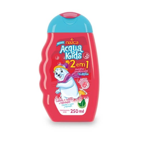 Shampoo Acqua Kids 2 em 1 Algodão Doce - Nazca - 250ml