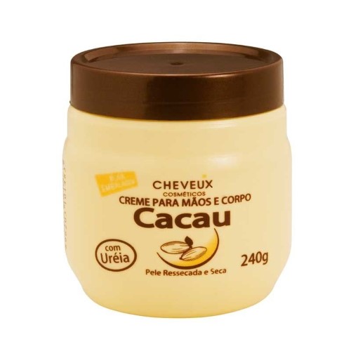 Creme Hidratante Creme Para Mãos e Corpo Cacau Cheveux 240g