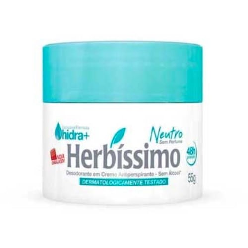 Herbissimo Desodorante 55 Gramas Creme Neutro