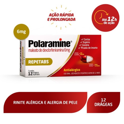 Polaramine 6mg 12 Drágeas 