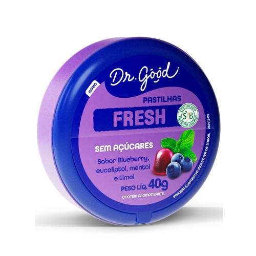 Pastilhas Dr. Good Fresh Blueberry 40g