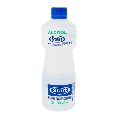 Álcool Etílico Hidratado Start 46° INPM com 500ml