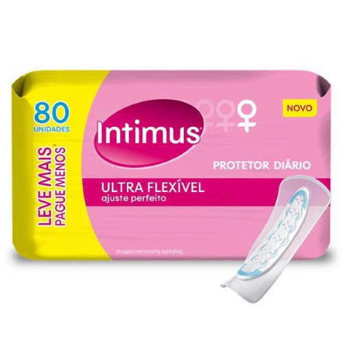 Protetor Diário Intimus Ultra Flexível 80 unidades