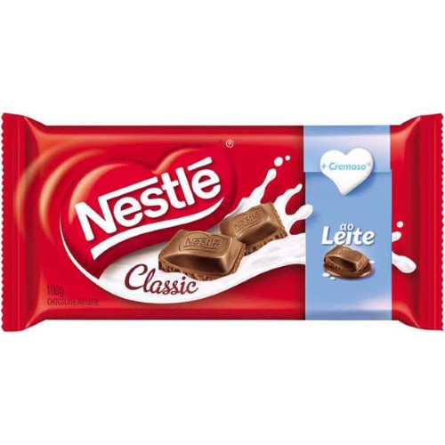 CHOCO NESTLE CLASSIC AO LEITE 100G