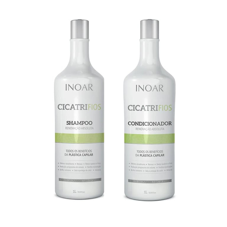 Inoar Cicatrifios Kit - Shampoo 1L + Condicionador 1L