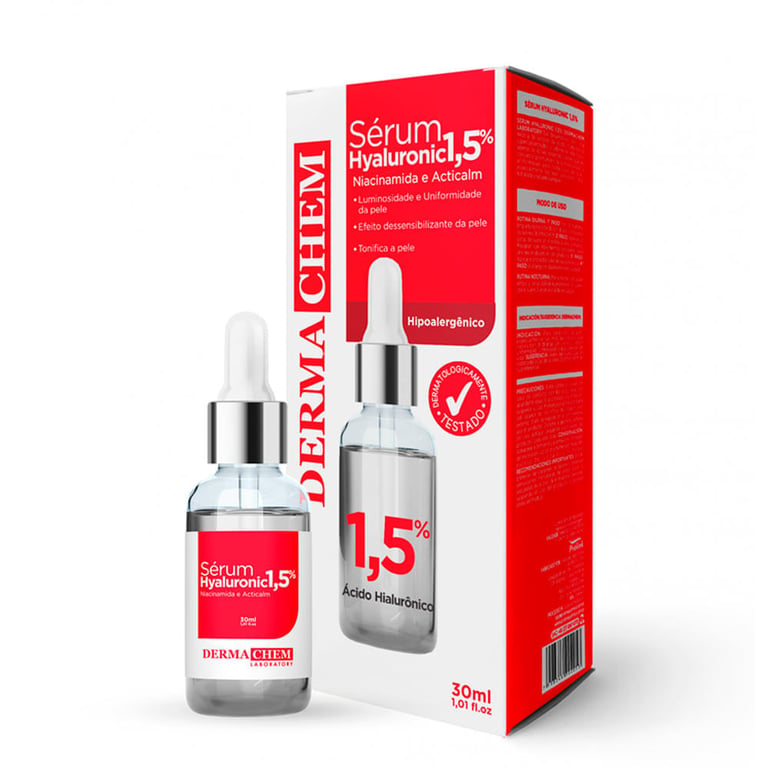 Sérum Facial Dermachem Hyaluronic 1,5% - 30mL