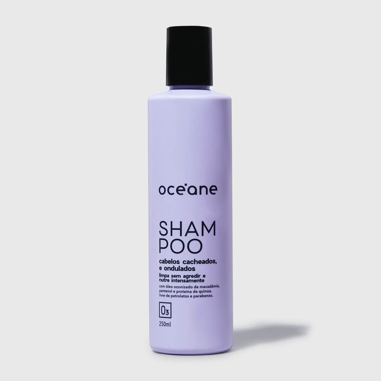 Shampoo Cabelos Cacheados E Ondulados Océane 250ml