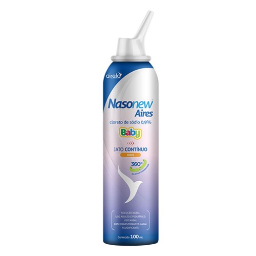 Nasonew Aires Baby 0,9% Jato Contínuo Suave 100ml