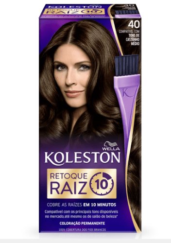 Retoque de Raiz Koleston 40 Castanho Médio