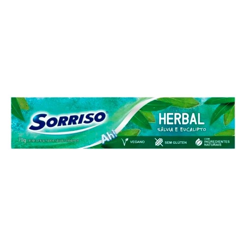 Creme Dental Sorriso Herbal Sálvia e Eucalipto 120g