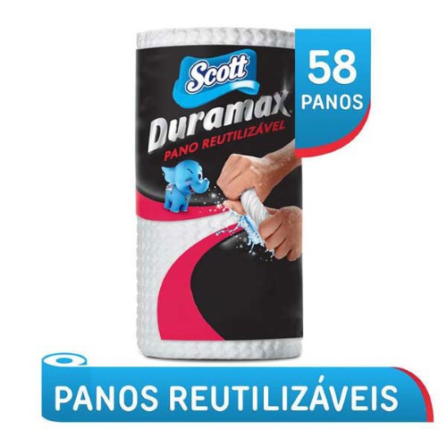 Pano Reutilizável Scott Duramax Rolo 58 unidades