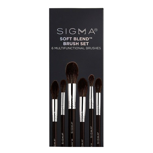 Sigma Beauty Soft Blend Brush Set Kit – 6 Pincéis de Maquiagem