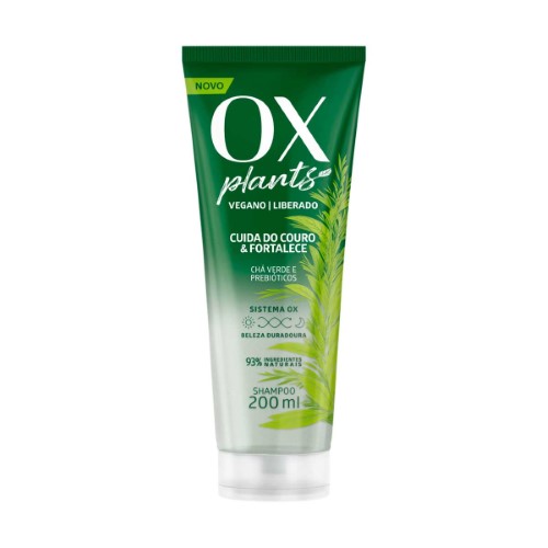 Shampoo Ox Plants Cuida do Couro & Fortalece com 200ml