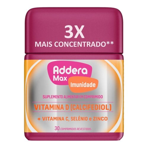 Addera Max imunidade com 30 comprimidos