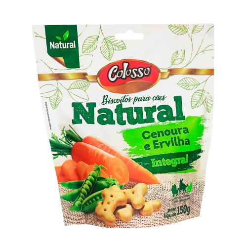 Biscoito para Cão Colosso Natural Cenoura e Ervilha 150g