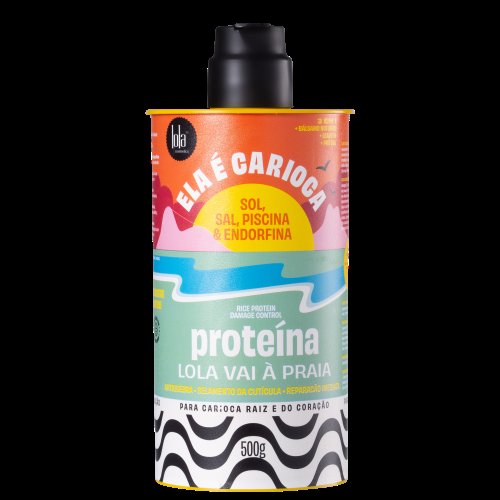 Proteína Capilar 3 em 1 Lola Cosmetics Ela é Carioca Lola Vai À Praia 500g