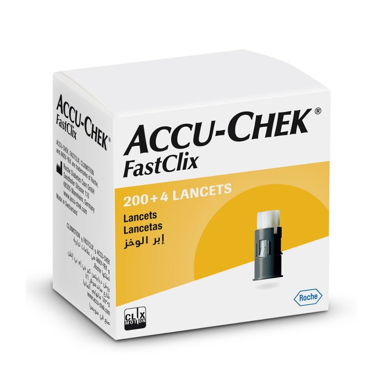 Lanceta Accu-chek Fastclix 204 Unidades