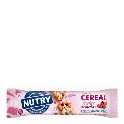 Barra de Proteína Nutry Frutas Vermelhas com Cookies 30g