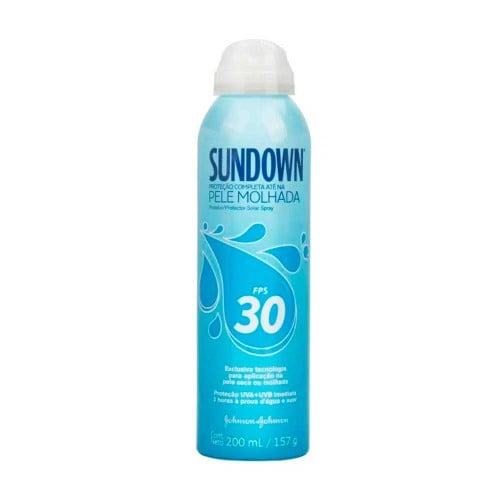 Protetor Solar Sundown Pele Molhada FPS 30 Spray com 200ml