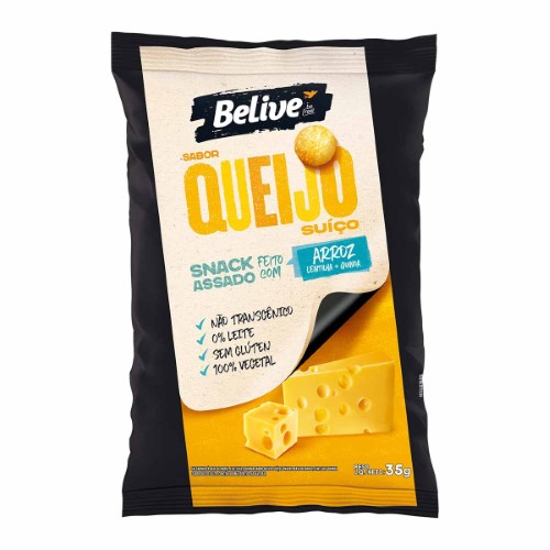 Snack de Arroz Belive Queijo Suíço 35g