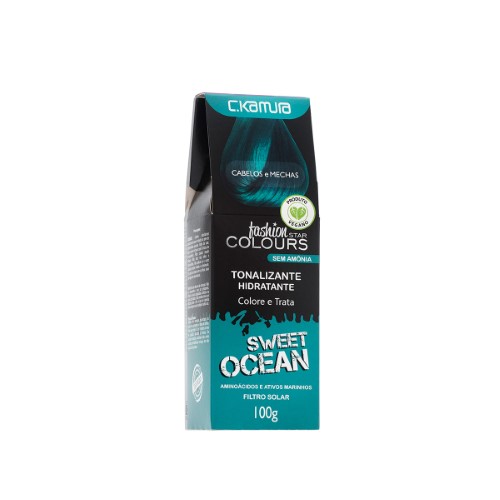 Tonalizante Hidratante C.Kamura Fashion Star Colours Sweet Ocean com 100g