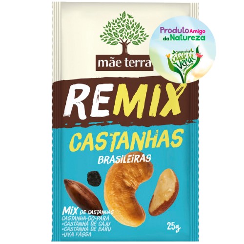 Remix De Castanhas Brasileiras Mãe Terra 25g