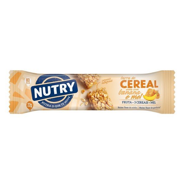 Barra de Cereal Nutry Sabor Aveia, Banana e Mel com 22g