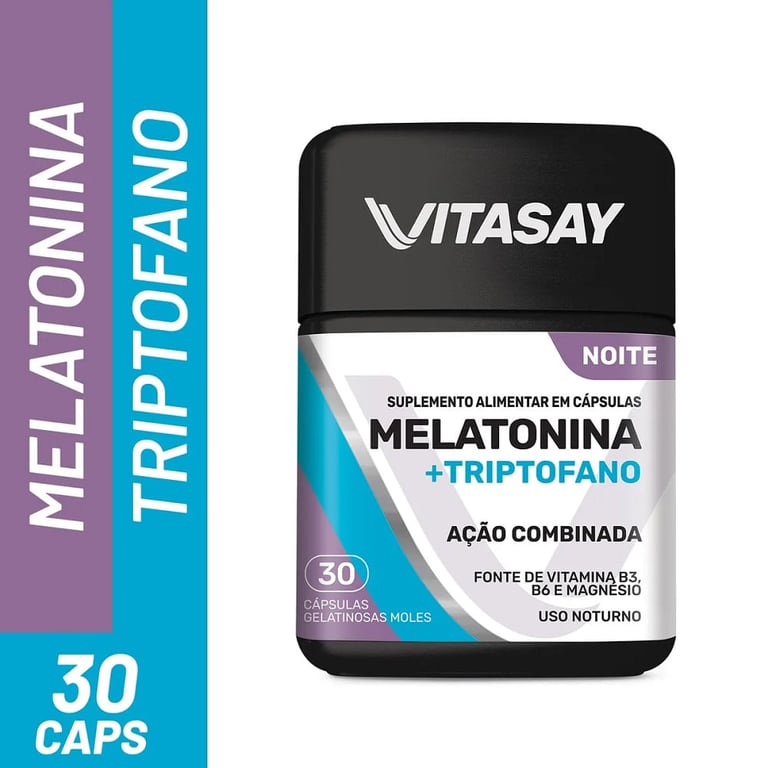 Vitasay Melatonina + Triptofano 30 Capsulas