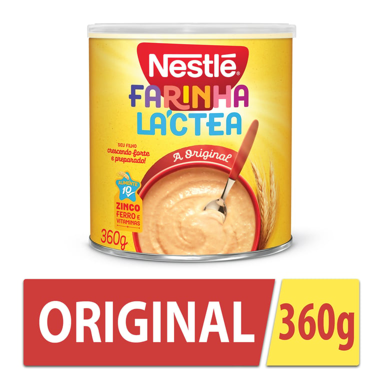 Farinha Láctea Nestlé Original lata com 360g