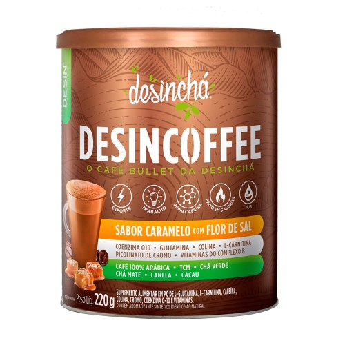 Desincoffee Desinchá Sabor Caramelo com Flor de Sal 220g