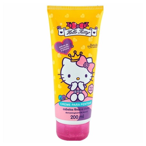 Creme de pentear Hello Kitty Cabelos finos e claros camomila 200ml